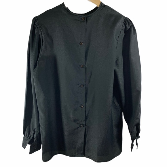 Vintage Black Top With Beading - Picture 4 of 5